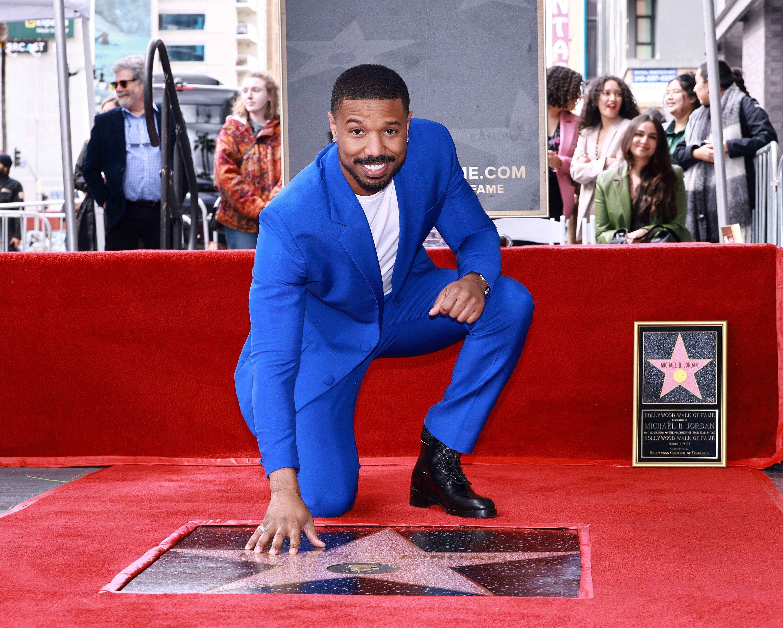 Michael B. Jordan attends his Hollywood Walk Of Fame Star Ceremony on March 01, 2023, in Hollywood, Calif.