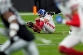 Giants quarterback Daniel Jones told the Daily News Friday on Super Bowl Radio Row that he has started running on an anti-gravity treadmill as he rehabilitates his surgically repaired right ACL.