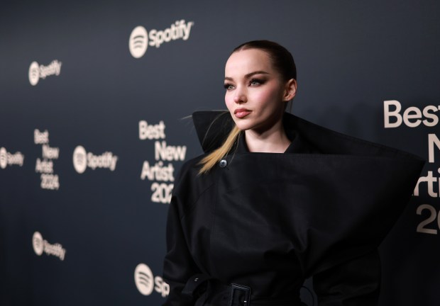 Dove Cameron attends Spotify's 2024 Best New Artist Party at Paramount Studios on Feb. 1, 2024, in Los Angeles, Calif. (Matt Winkelmeyer/Getty Images for Spotify)