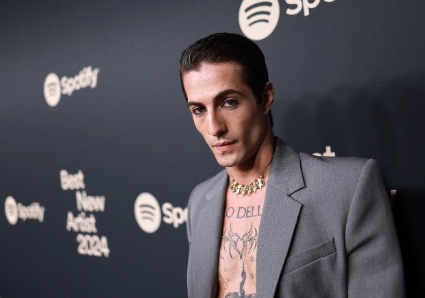 Damiano David attends Spotify's 2024 Best New Artist Party at Paramount Studios on Feb. 1, 2024, in Los Angeles, Calif. (Matt Winkelmeyer/Getty Images for Spotify)
