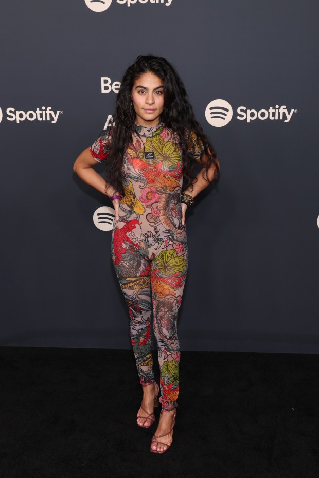 Jessie Reyez attends Spotify's 2024 Best New Artist Party at Paramount Studios on Feb. 1, 2024, in Los Angeles, Calif. (Phillip Faraone/Getty Images for Spotify)