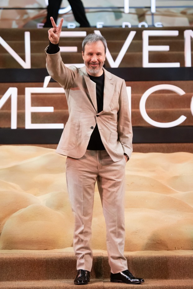 MEXICO CITY, MEXICO - FEBRUARY 6: Denis Villeneuve gestures during the red carpet for the movie 'Dune: Part Two' at Auditorio Nacional on February 6, 2024 in Mexico City, Mexico. (Photo by Angel Delgado/Getty Images)