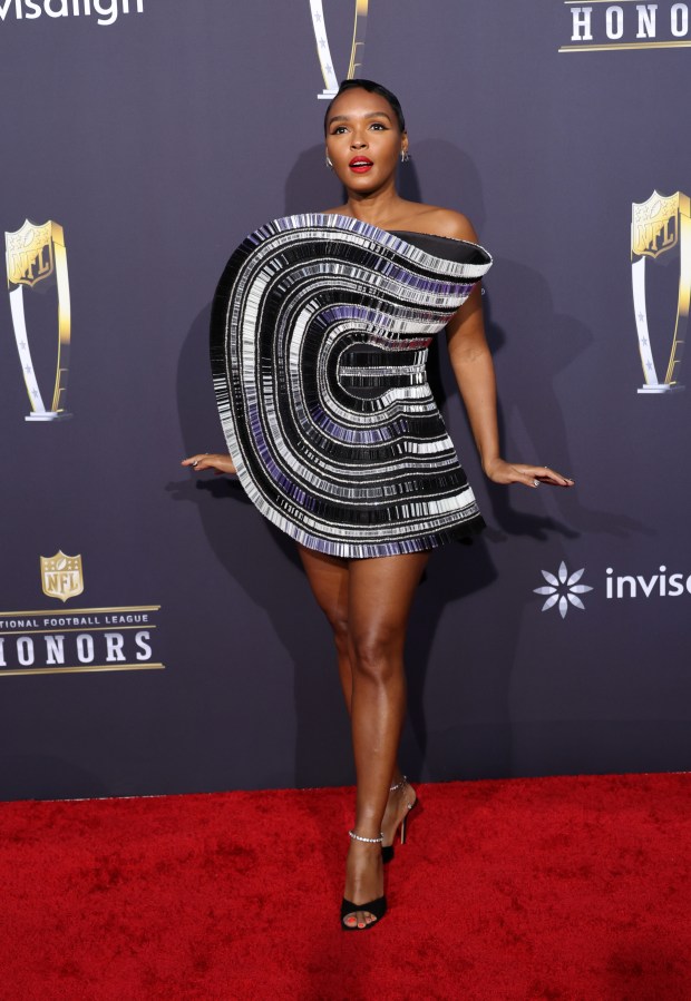 Janelle Monáe attends the 13th annual NFL Honors at Resorts World Theatre on Feb. 8, 2024, in Las Vegas, Nev. (Ethan Miller/Getty Images)