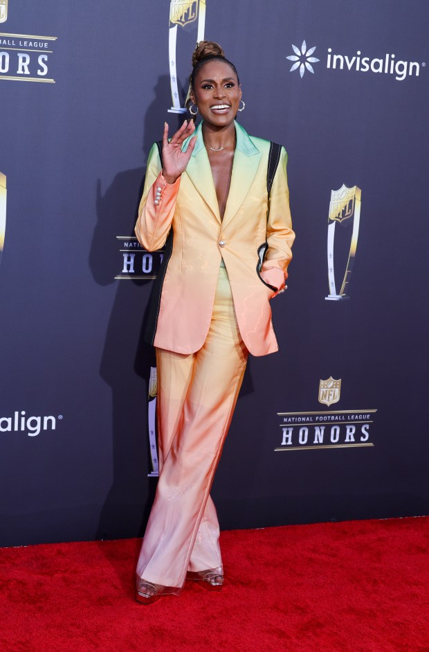Issa Rae attends the 13th annual NFL Honors at Resorts World Theatre on Feb. 8, 2024, in Las Vegas, Nev. (Ethan Miller/Getty Images)