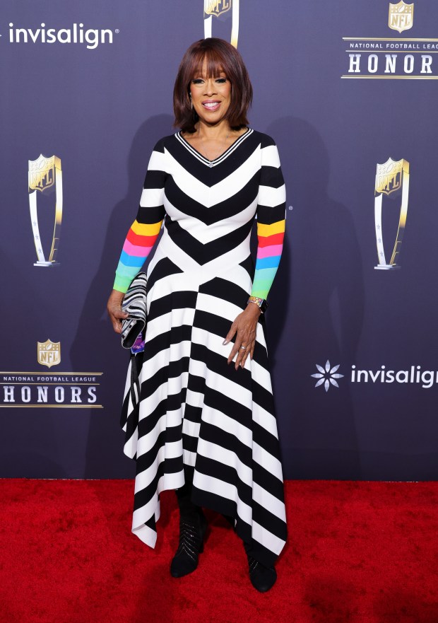 Gayle King attends the 13th annual NFL Honors at Resorts World Theatre on Feb. 8, 2024, in Las Vegas, Nev. (Ethan Miller/Getty Images)