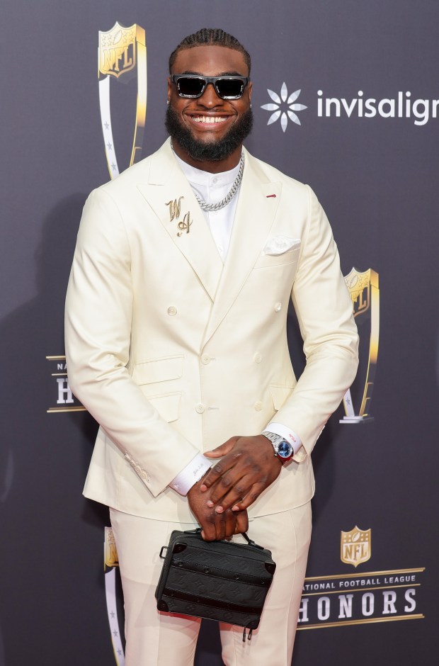Will Anderson Jr. attends the 13th annual NFL Honors at Resorts World Theatre on Feb. 8, 2024, in Las Vegas, Nev. (Ethan Miller/Getty Images)