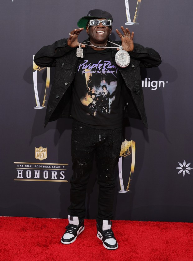 Flavor Flav attends the 13th annual NFL Honors at Resorts World Theatre on Feb. 8, 2024, in Las Vegas, Nev. (Ethan Miller/Getty Images)