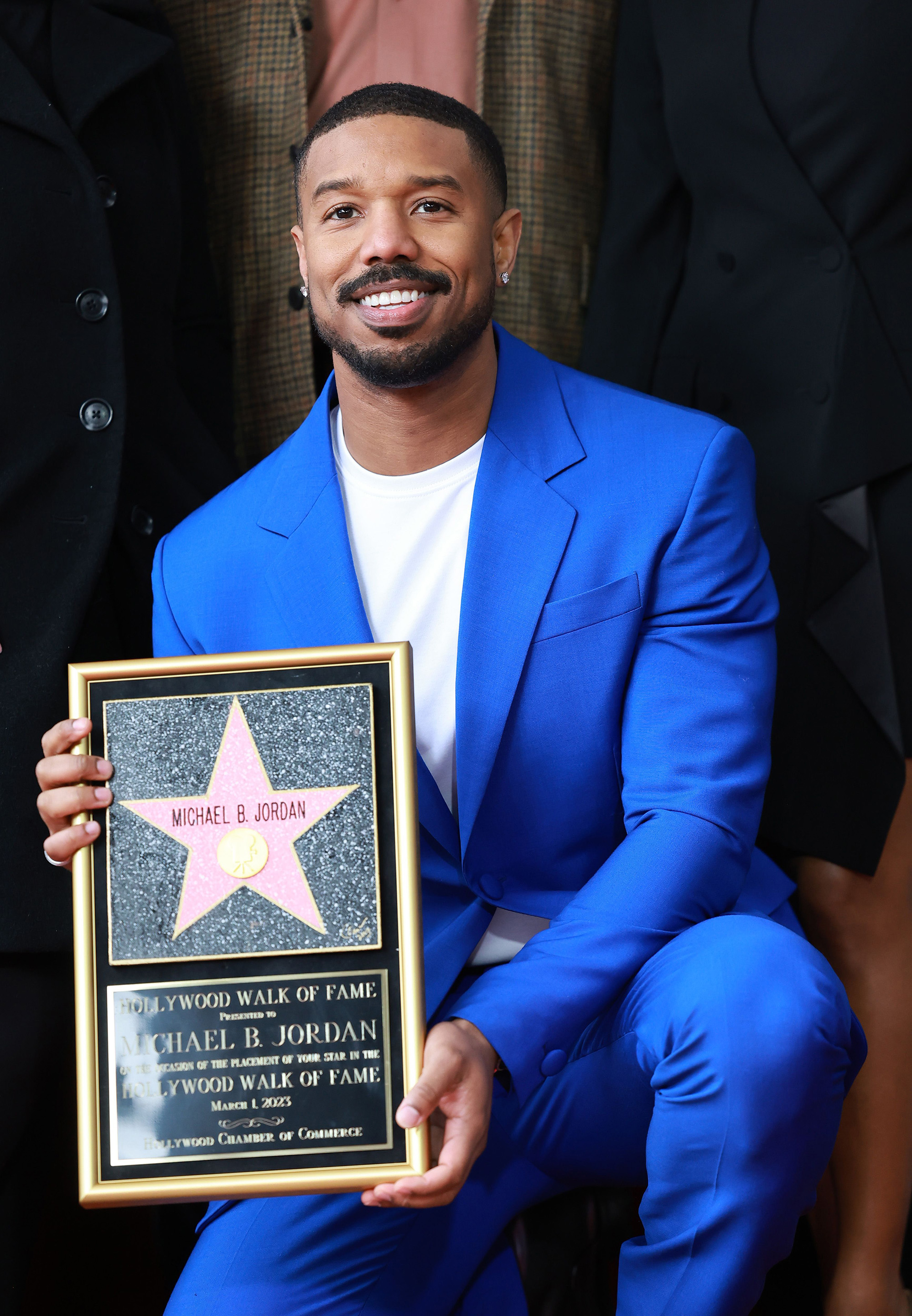 Michael B. Jordan poses for a photo during his Hollywood Walk Of Fame Star Ceremony on March 01, 2023, in Hollywood, Calif.