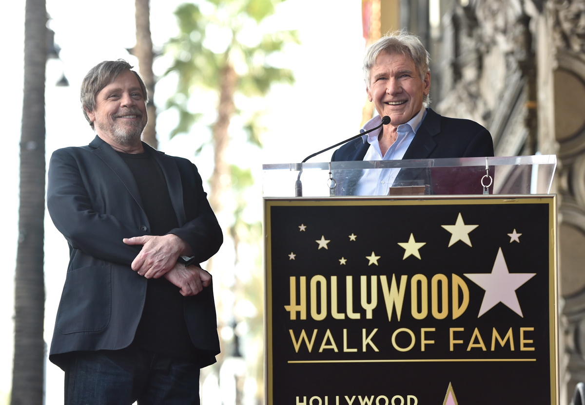 Harrison Ford made a touching tribute to the late Carrie Fisher during Mark Hamill's Hollywood Walk of Fame ceremony on March 8, 2018. 