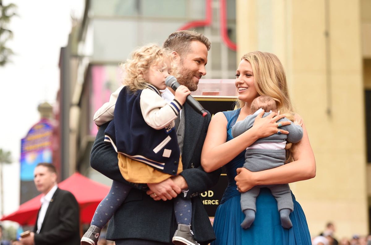 Ryan Reynolds stared loving at his wife Blake as he was honored with star on the Hollywood Walk of Fame on Dec. 15, 2016. Their adorable daughter James upstaged her dad by grabbing the mic!