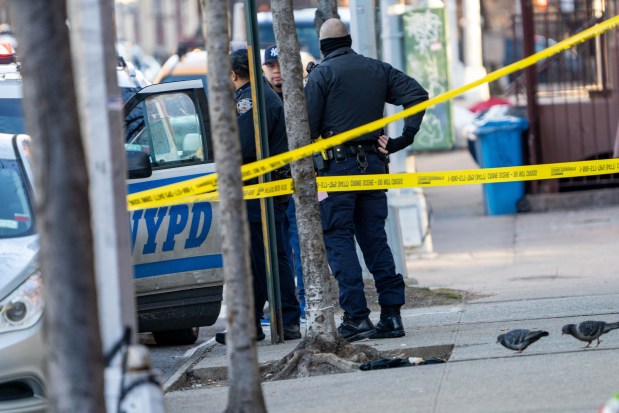 (A bloody sweater was found around the corner on Elton Avenue) A 32yr old man was pronounced dead at Lincoln Hospital after he was stabbed in the neck outside of the El Chicanito Restaurant at 435 East 153rd Street in the Bronx on Saturday Feb. 3, 2024. 0743. (Theodore Parisienne for New York Daily News)