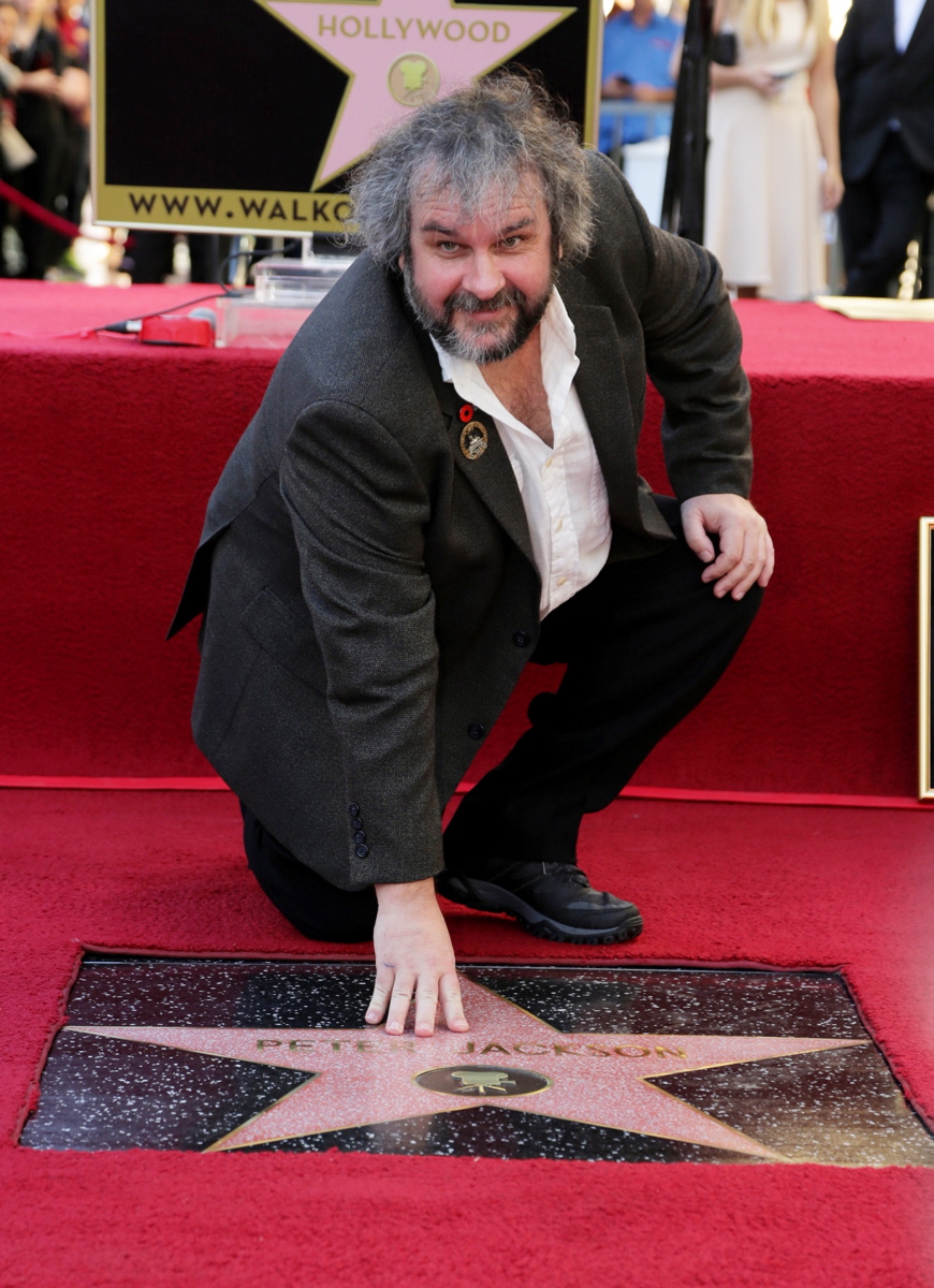 Filmmaker Peter Jackson was finally honored with a star on the Hollywood Walk of Fame on Dec. 8, 2014. Jackson was joined by the cast of 