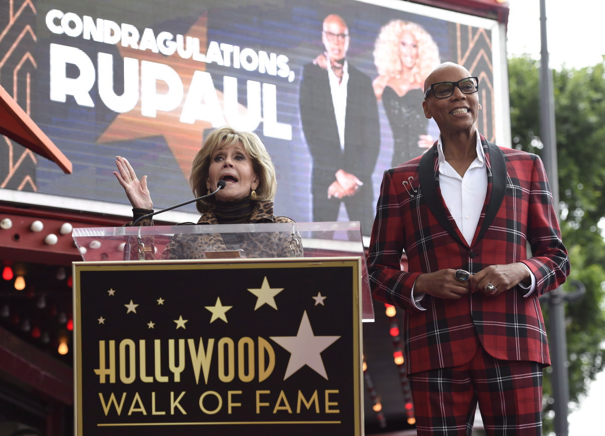 Jane Fonda was one of many near and dear to RuPaul's heart to attend the ceremony. He was also joined by husband Georges LeBar; sisters Rozy, Renetta, and Renae Charles; Youtube star Todrick Hall; and more.